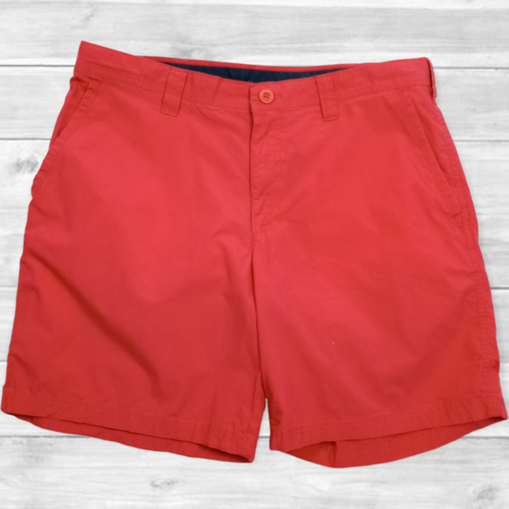 Columbia Men's Coral‎ Cotton Washed Out Chino Shorts Size 36
